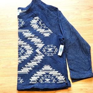 *NWT* AZTEC-PRINT PULLOVER SWEATER